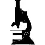 Microscoop silhouet afbeelding