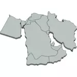 Carte du Moyen-Orient