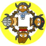 GNU サークル ベクトル画像
