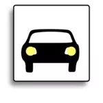 Grafika wektorowa ikona samochodu