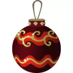 Illustrazione vettoriale di palla albero di Natale colorato