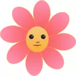Illustration of smiling flower