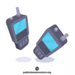 Mobil walkietalkie radioenhet