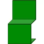 Minimalistisk grön stol