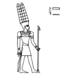 Amun vector drawing