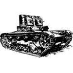 Light tank vector image