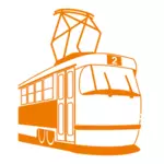 Straßenbahn-Vektorgrafik