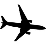 Vliegtuig silhouet vector