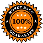 Geld terug garantie Sticker