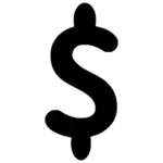 Dollar vector sign