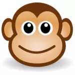 Desenho de cara de macaco