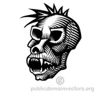 Monkey skull vector graphics