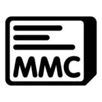 Icona di vettore MMC