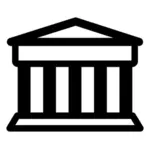 Bank pictogram vector illustraties