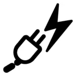 Power manager pictogram vector tekening