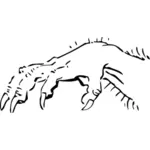 Monster hand vector image