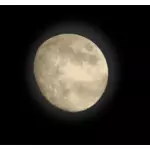 Moon no fundo preto vetor clip-art