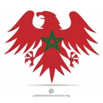 Aigle de drapeau du Maroc