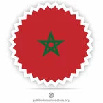 मोरक्को झंडा स्टीकर