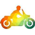 Мотоцикл силуэт цвета