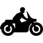 Gráficos vectoriales de motociclista