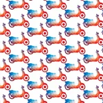 Scooter seamless pattern