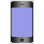 Grafica vectoriala de mobile telefon cu ecran mare