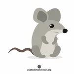 Mouse vector clip art image