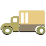 Box truck vector image