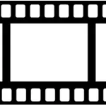 Film bande icône vector image