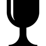 Simple port glass vector image