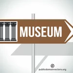 Museet vägskylt