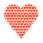 Heart in heart vector clip art