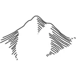 Mountain map symbol vector image