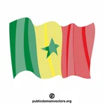 Senegals nationella flagga