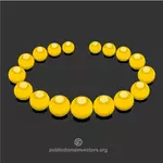Желтый ожерелье