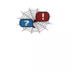 Spider web vektorový obrázek
