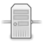 Tango reţea server vector icon