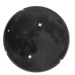 Glänzende Mond-Vektor-Bild