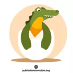 Pasgeboren krokodil