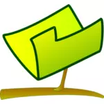 الرسومات المتجهة من علامة الكمبيوتر الأخضر