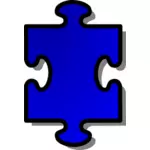 Vector clip art of puzzle piece 1