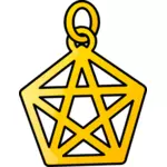 Pentagram náhrdelník vektorové grafiky