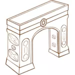 Векторные иллюстрации роли играть карты игры значок для арки