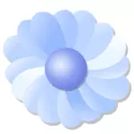 Голубой цветок векторное изображение