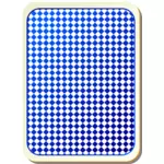 Image vectorielle de grille bleu carte à jouer