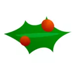 Vánoční list dekorace vektor