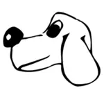 Dog portrait vector image