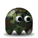 Злодей игровой камуфляж солдат векторное изображение