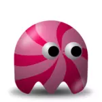 Hra padouch candy dívka vektorový obrázek